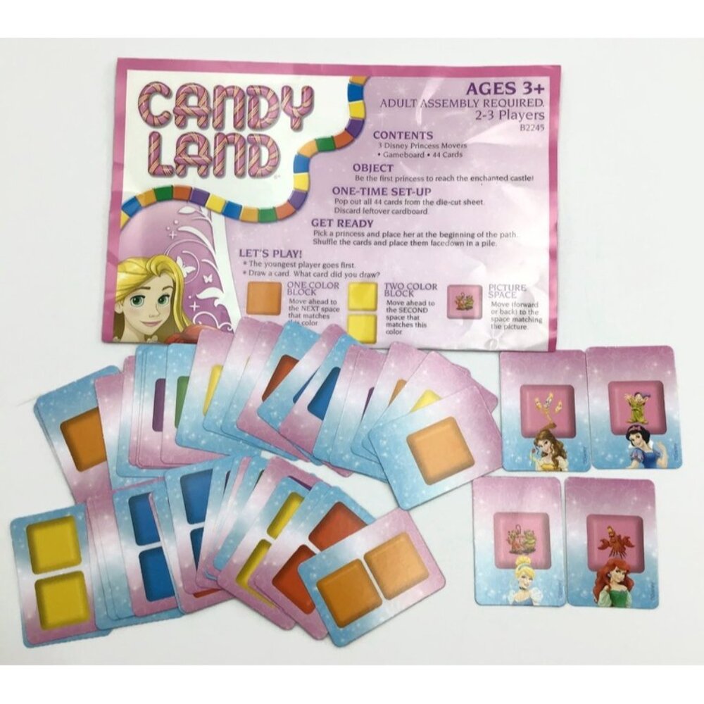 Candy Land Disney Princess Edition Board Game *Complete* Preschool Hasbro 2014 - Picture 2 of 9